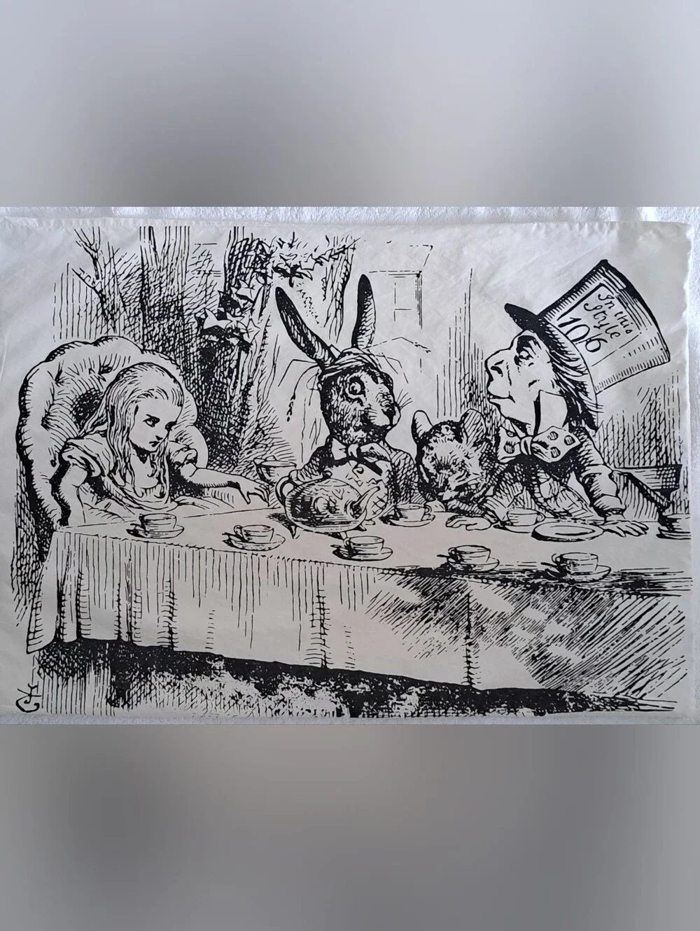 Alice In Wonderland (tea party) & The Cheshire Cat pillow cases.